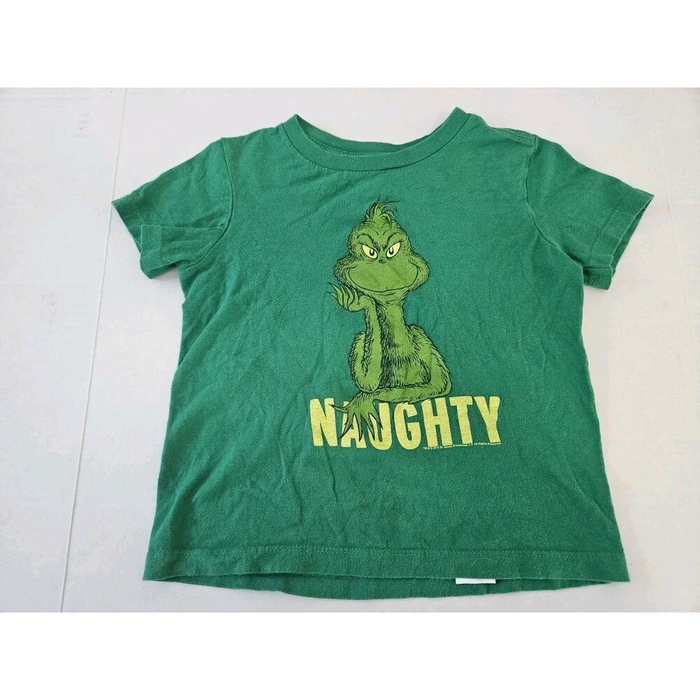 Old Navy Collectible The Grinch Shirt Kids XS Sz 5 Christmas